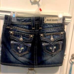 Rock Rival Mini Skirt size 24 XS Celine Skirt